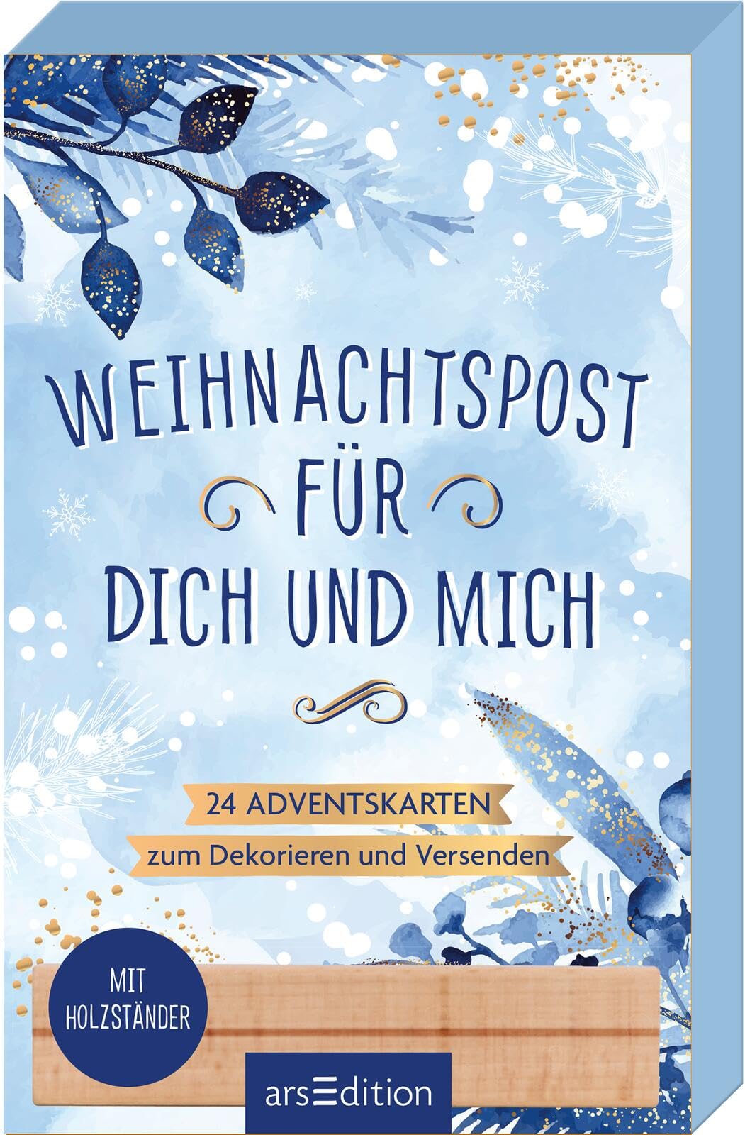 Weihnachtspost für dich und mich: 24 Adventskarten zum Dekorieren und Versenden | Adventskalender-Box mit 24 Weihnachtskarten für Lieblingsmenschen Lifestyle