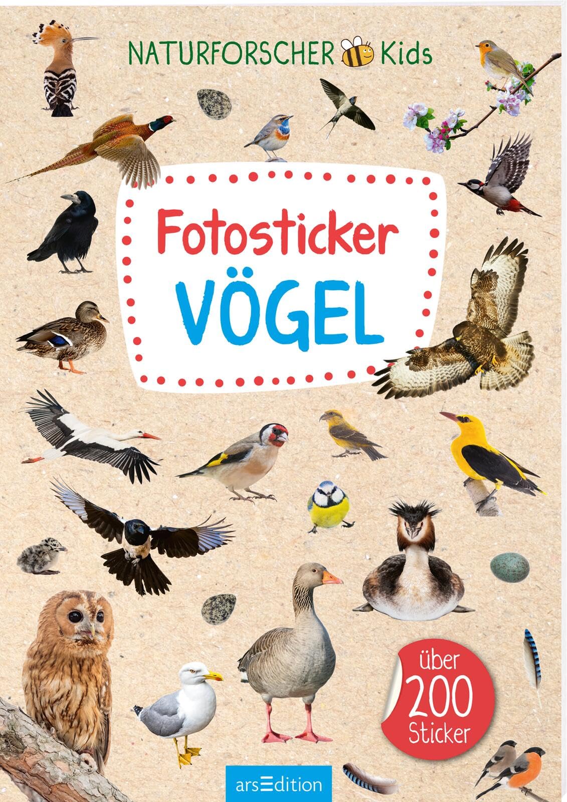 Naturforscher-Kids – Fotosticker Vögel: Über 200 Sticker | Stickersammlung ab 4 Jahren Non-fiction