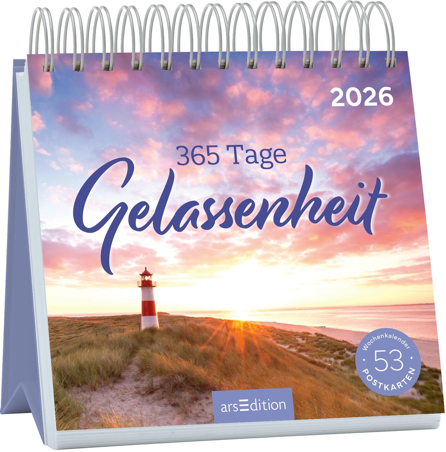 Postkartenkalender 365 Tage Gelassenheit 2026: Wochenkalender 2026, 53 Postkarten für entspannende Momente Lifestyle