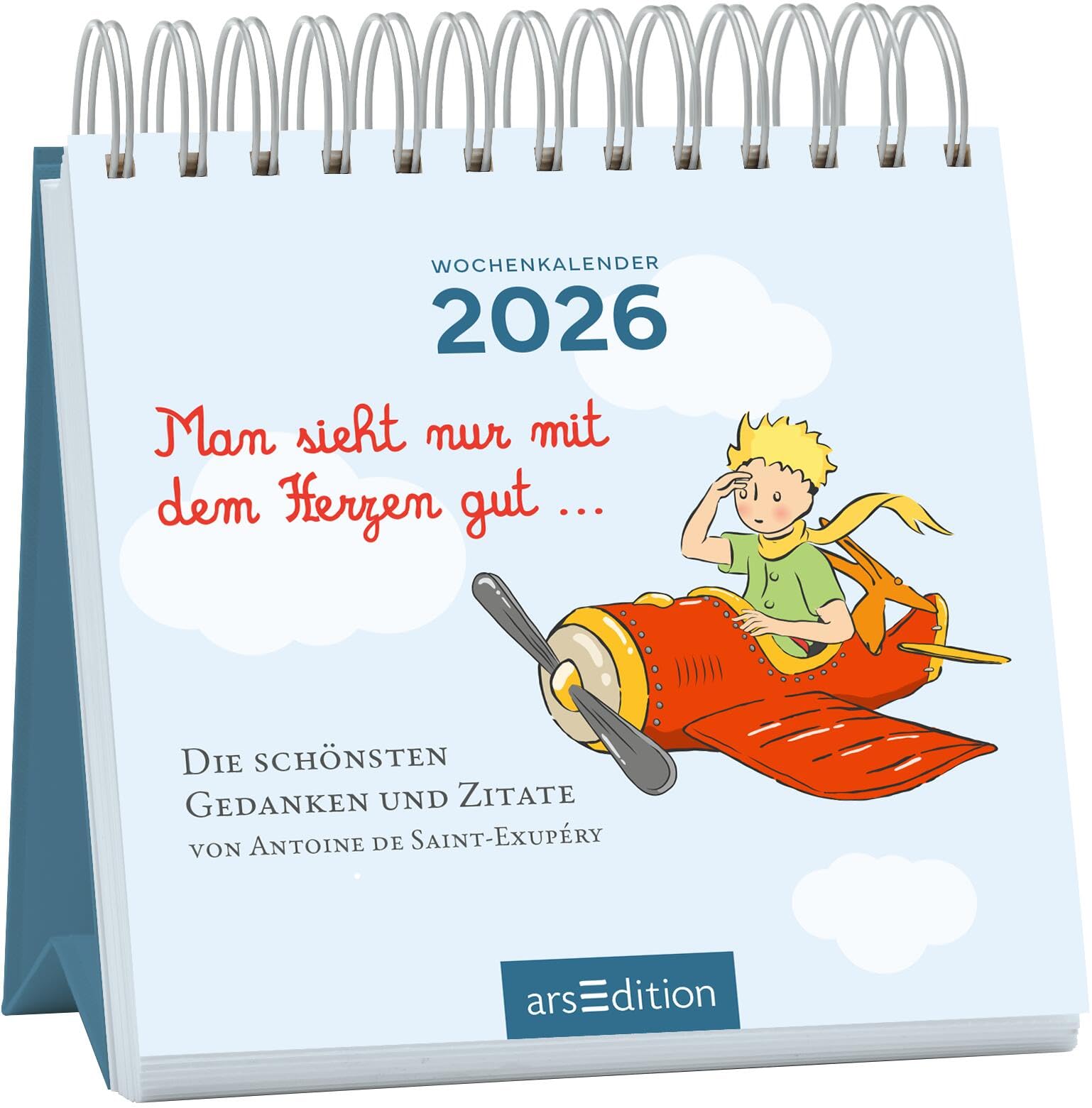 Mini-Wochenkalender Man sieht nur mit dem Herzen gut ... 2026: Kleiner Tischkalender für mehr gute Laune und Lebensfreude Lifestyle