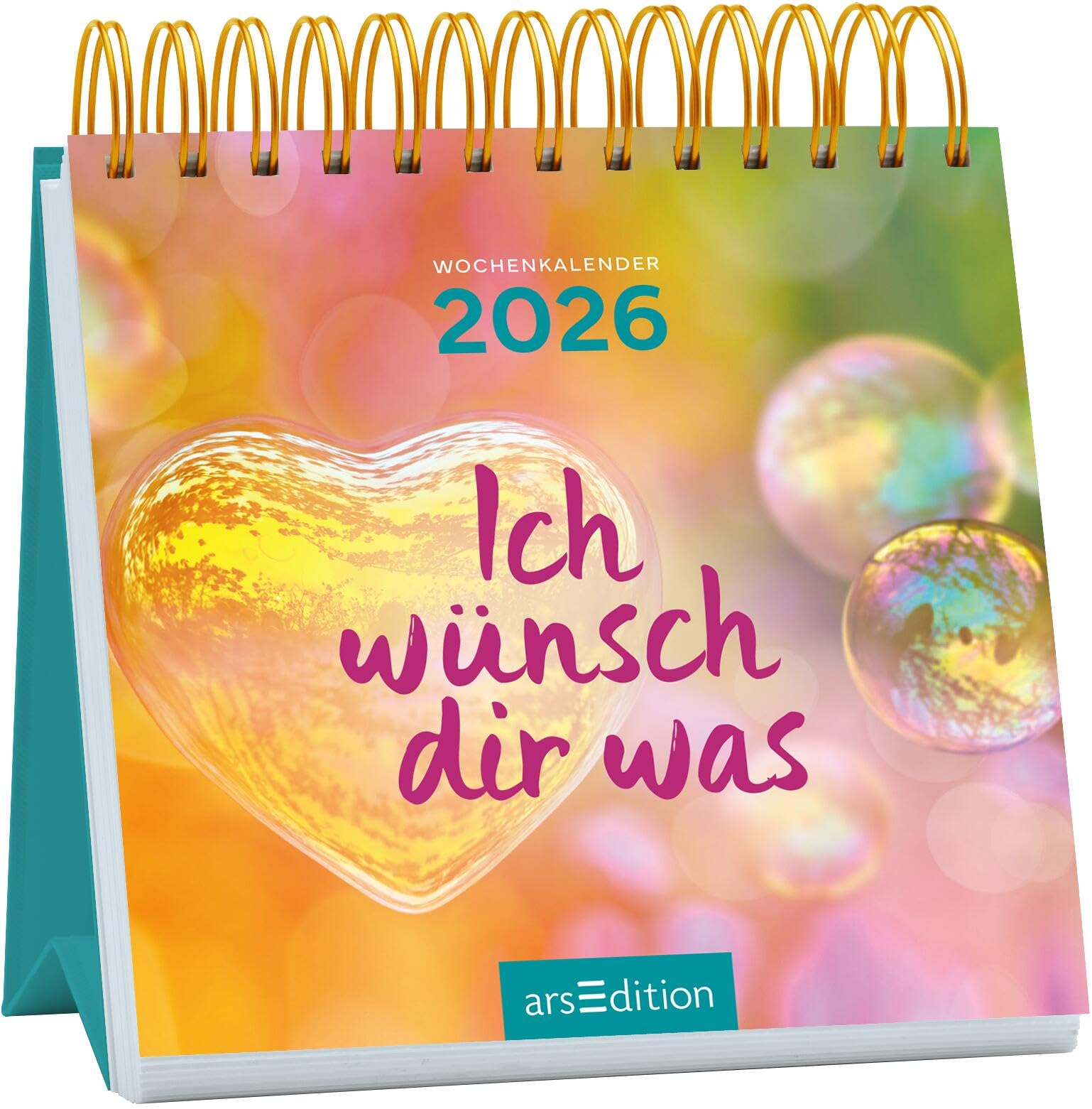 Mini-Wochenkalender Ich wünsch dir was 2026: Kleiner Tischkalender für mehr gute Laune und Lebensfreude Lifestyle