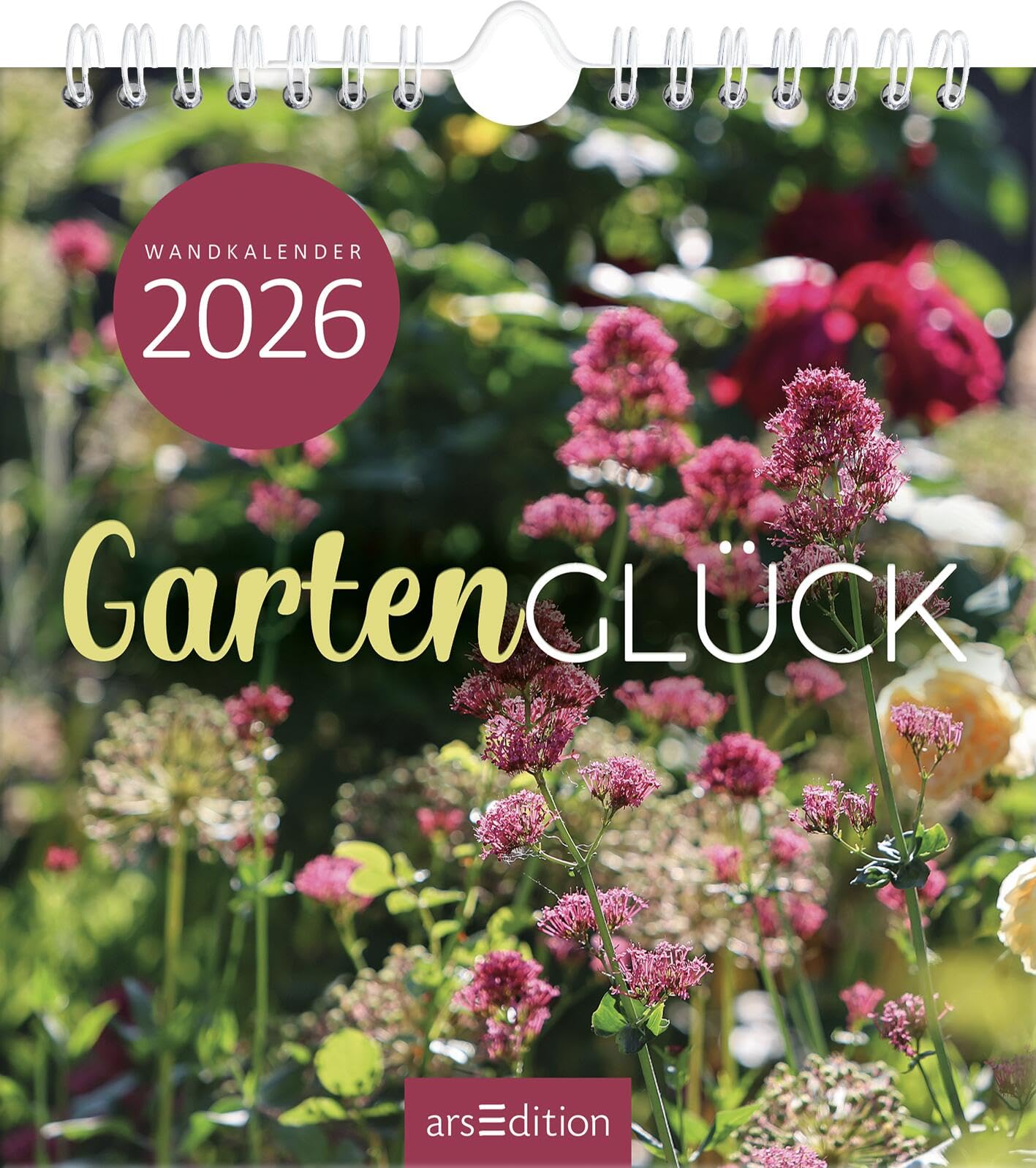 Wandkalender Gartenglück 2026: Monatskalender 2026, mit 12 heraustrennbaren Postkarten für Gartenfreunde Lifestyle