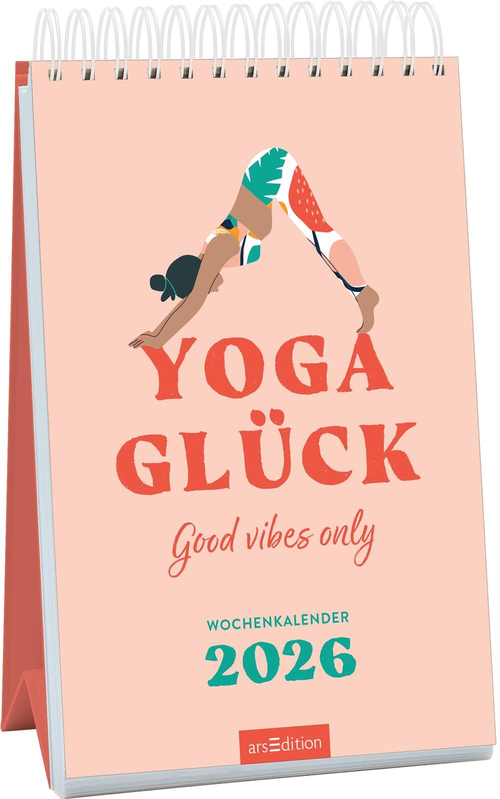 Wochenkalender Yogaglück 2026: Good vibes only | Wochenkalender im Hochformat für achtsame Momente Lifestyle