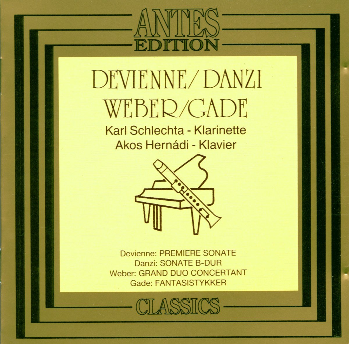 Devienne/Danzi/Weber/Gade Duos Classical
