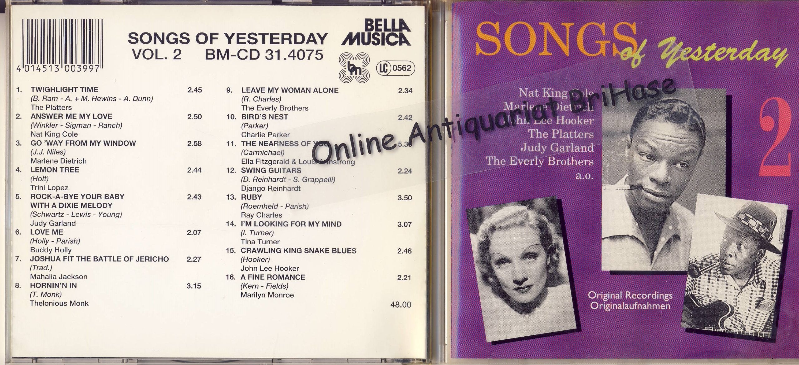 Songs of Yesterday (Vol.2) Jazz