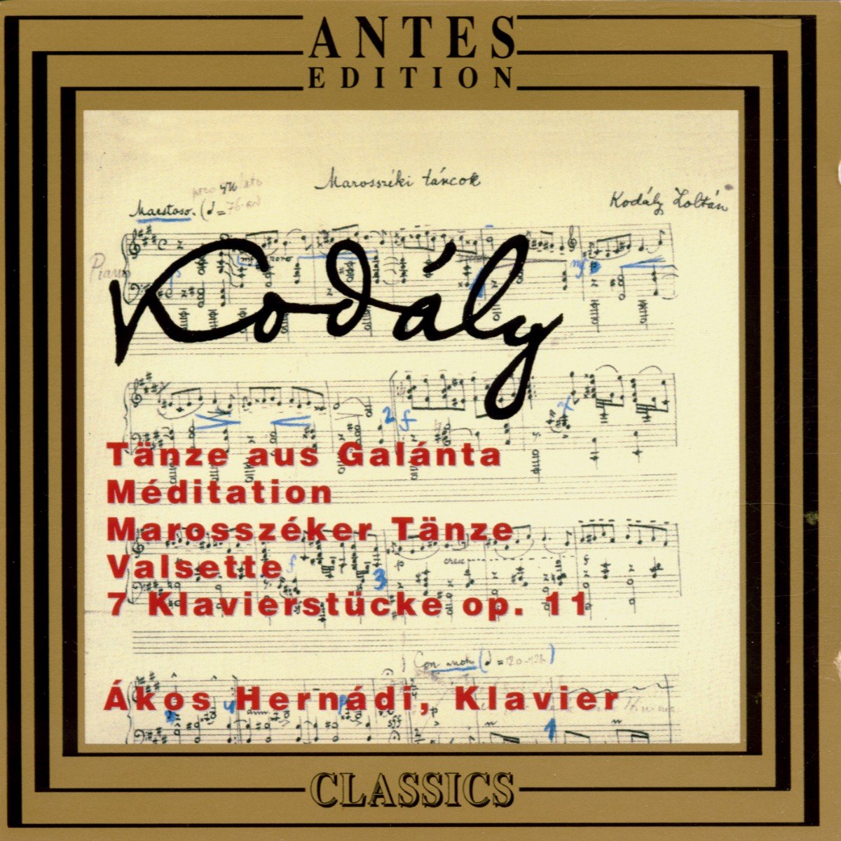 Kodaly: Tänze aus Galanta / Méditation Classical