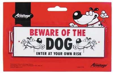 Beware of Dog Sign - Armitage (P)(07/799) book