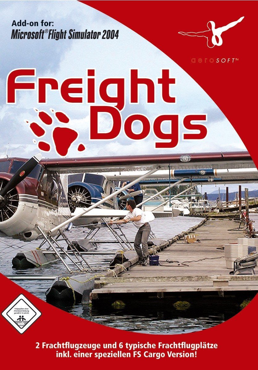 Freight Dogs - Microsoft Flight Simulator 2004 (FS2004 Add-On) *** Beech 18 und Beaver Cargo-Versionen und 6 detaillierte Cargo-Airports an der amerikanischen Westküste PC