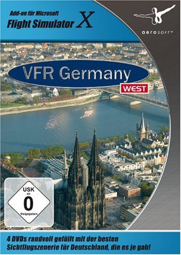 Flight Simulator X - VFR Germany 1: West (DVD-ROM) PC