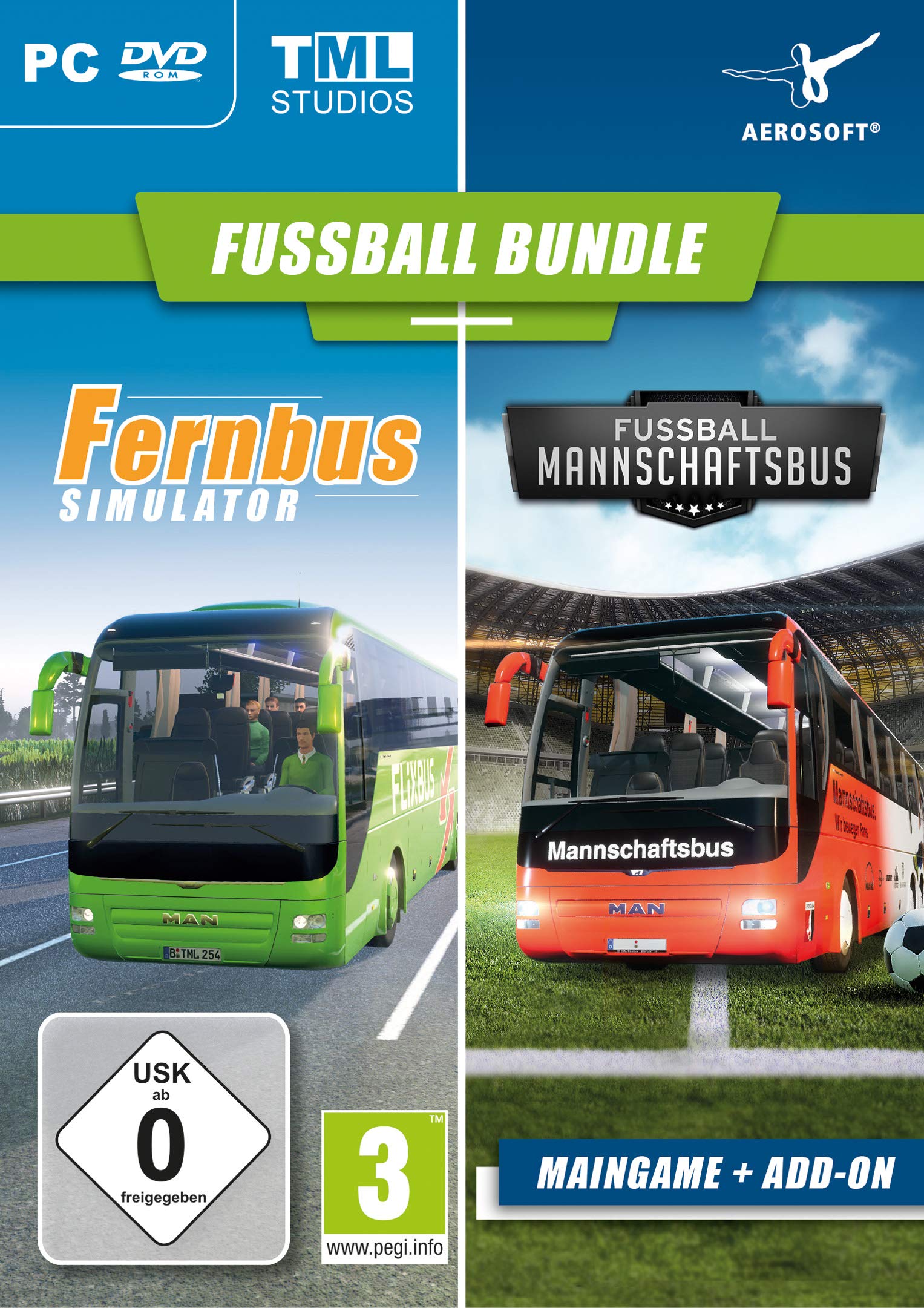 Fußball Bundle - Fernbus Simulator-AddOn Fußball Mannschaftsbus - PC