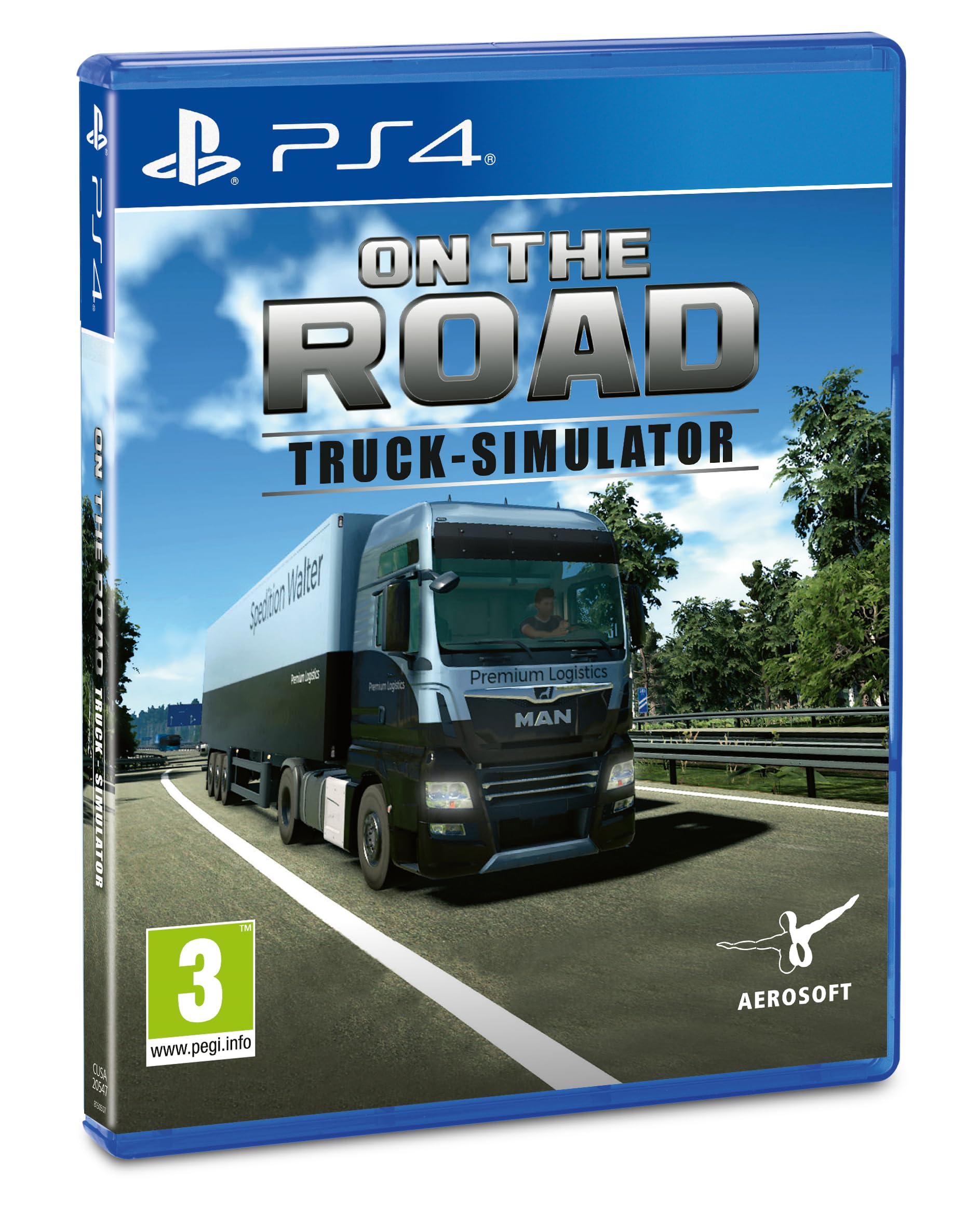 Aerosoft On The Road Truck Simulator | Realistische LKW-Simulation Deutschland | MAN & Scania Trucks | Deutsche Städte | Playstation 4 Spiel PlayStation 4