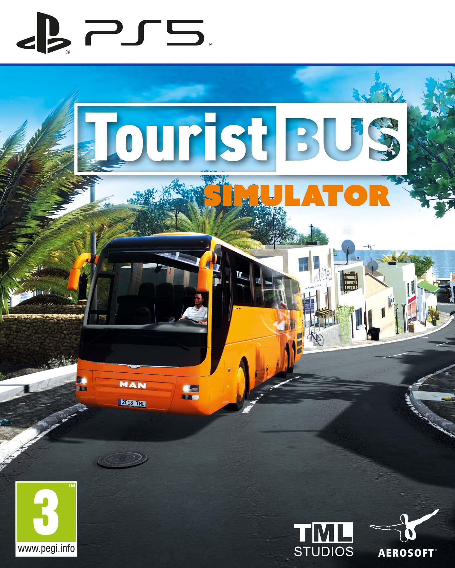 Tourist Bus Simulator PS5 – Englische Version mit deutscher Sprachausgabe – Hochwertige Bus Simulation für PlayStation 5, Fuerteventura Map, Fuhrpark- & Personalmanagement Games