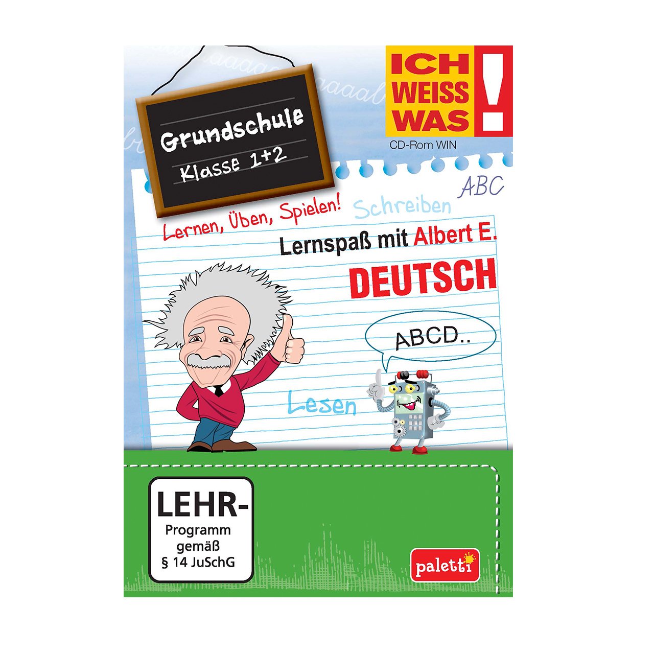 Albert E. ICH WEISS WAS! Lernspaß Grundschule Deutsch Klasse 1 + 2 CD ROM Hobbies & Leisure