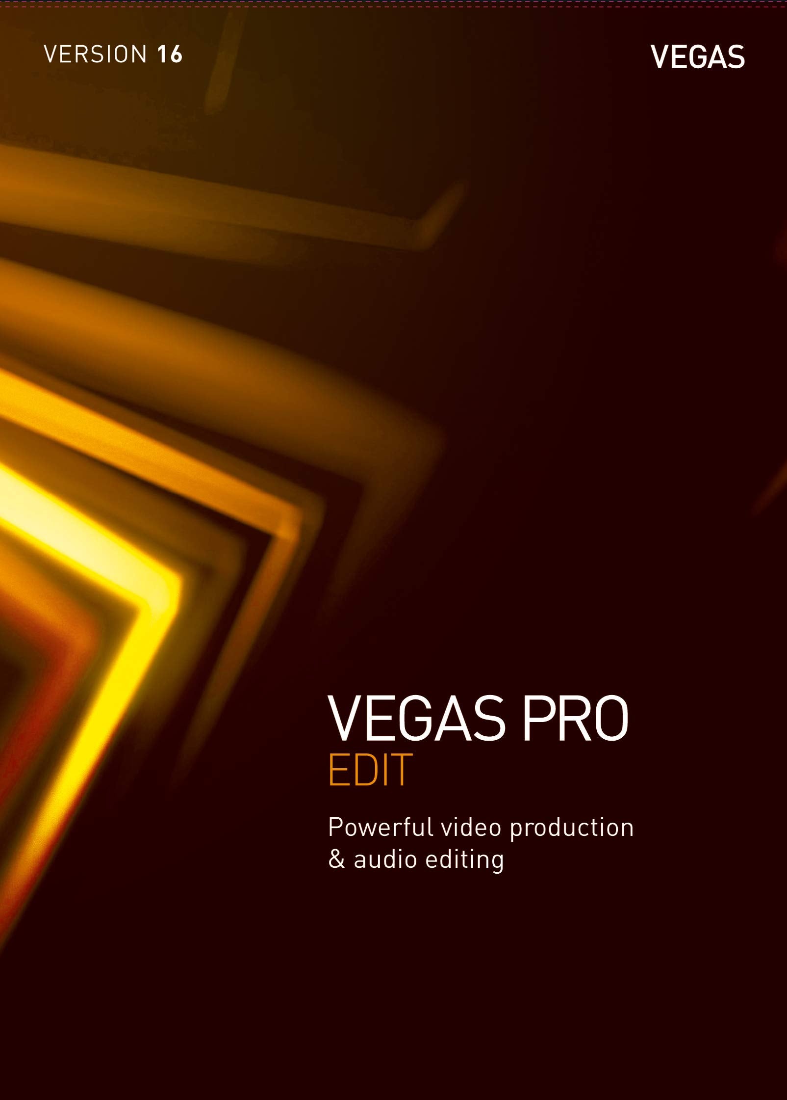 VEGAS Pro|16 EDIT|1 Device|Perpetual License|PC|Disc|Disc Web & Graphic Design