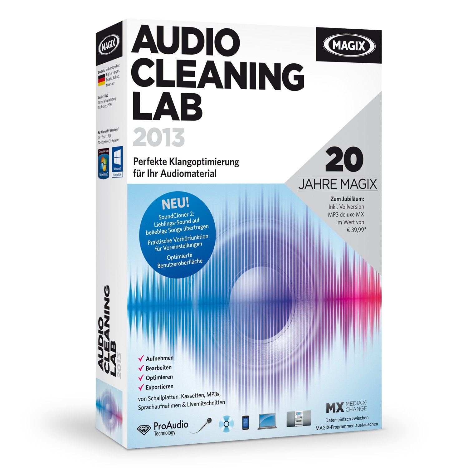 MAGIX Audio Cleaning Lab 2013 (Jubiläumsaktion inkl. MP3 deluxe MX) Web & Graphic Design