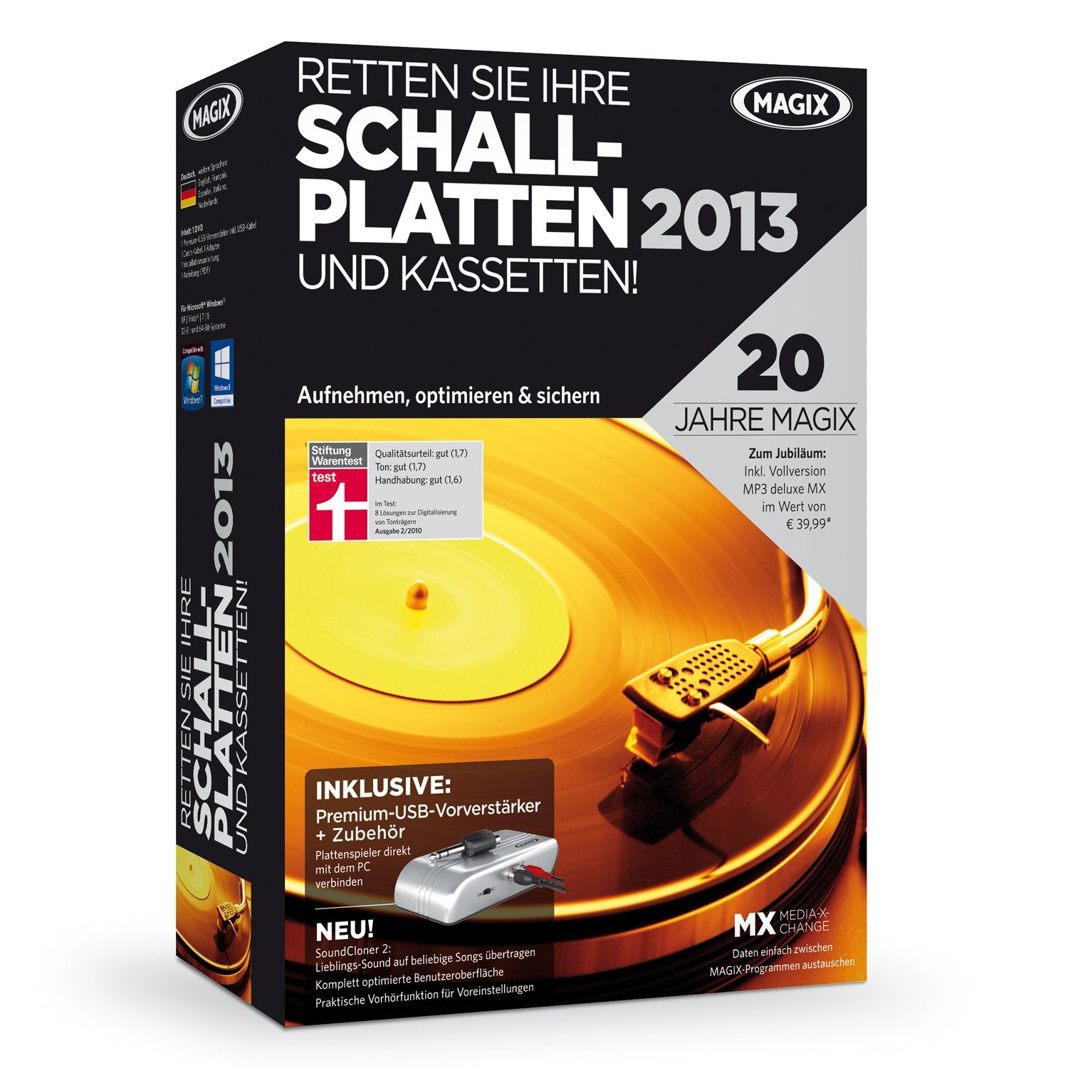 MAGIX Retten Sie Ihre Schallplatten & Kassetten 2013 (Jubiläumsaktion inkl. MP3 deluxe MX) Web & Graphic Design