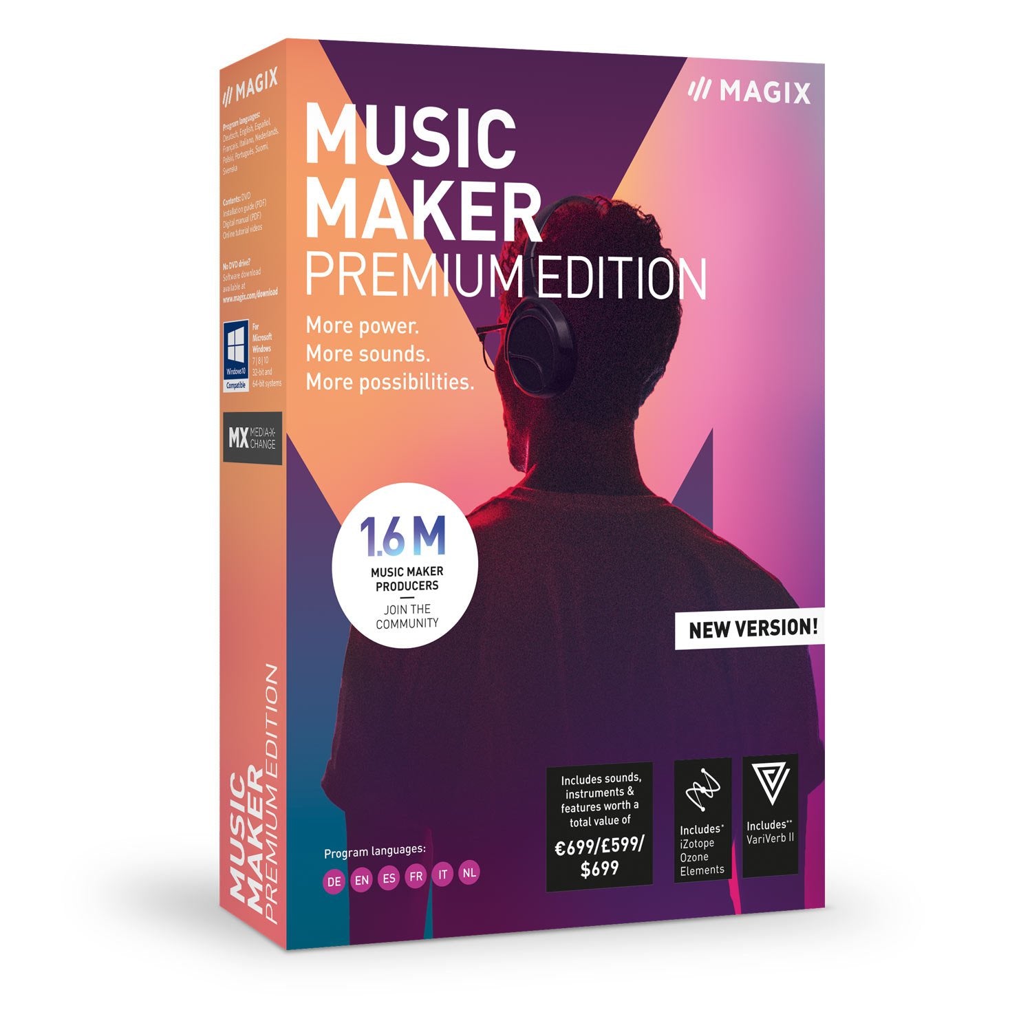 Music Maker - 2019 Premium Edition - Notre programme de création musicale le plus populaire ! Plus de puissance. Plus de boucles. plus de possibilités. software