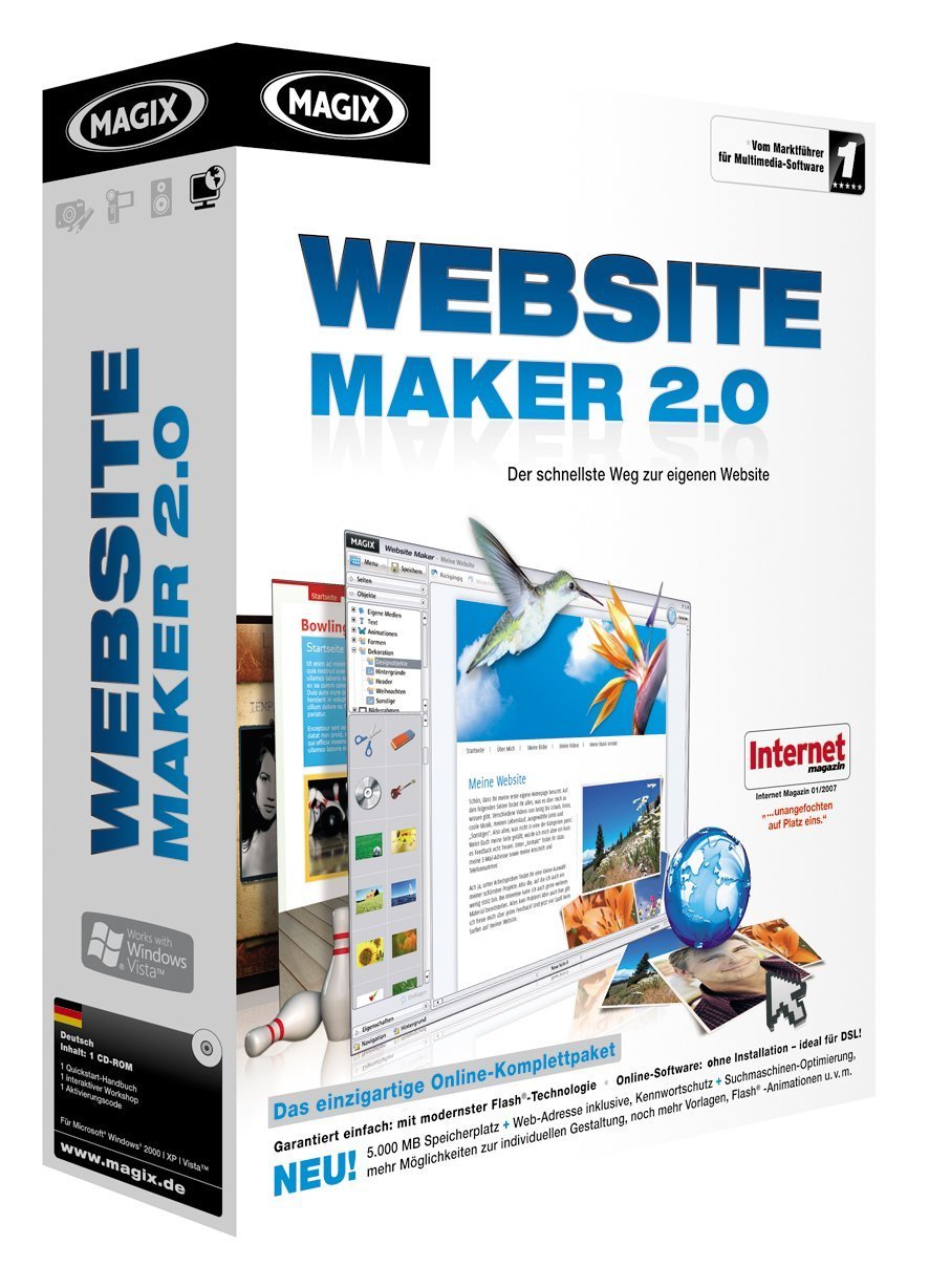 MAGIX Website Maker 2.0 Web & Graphic Design