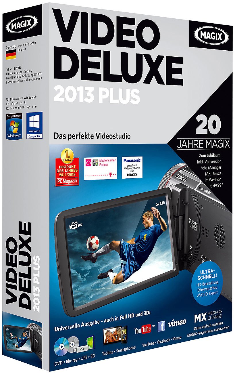 MAGIX Video deluxe 2013 Plus (Jubiläumsaktion inkl. Foto Manager MX Deluxe) software