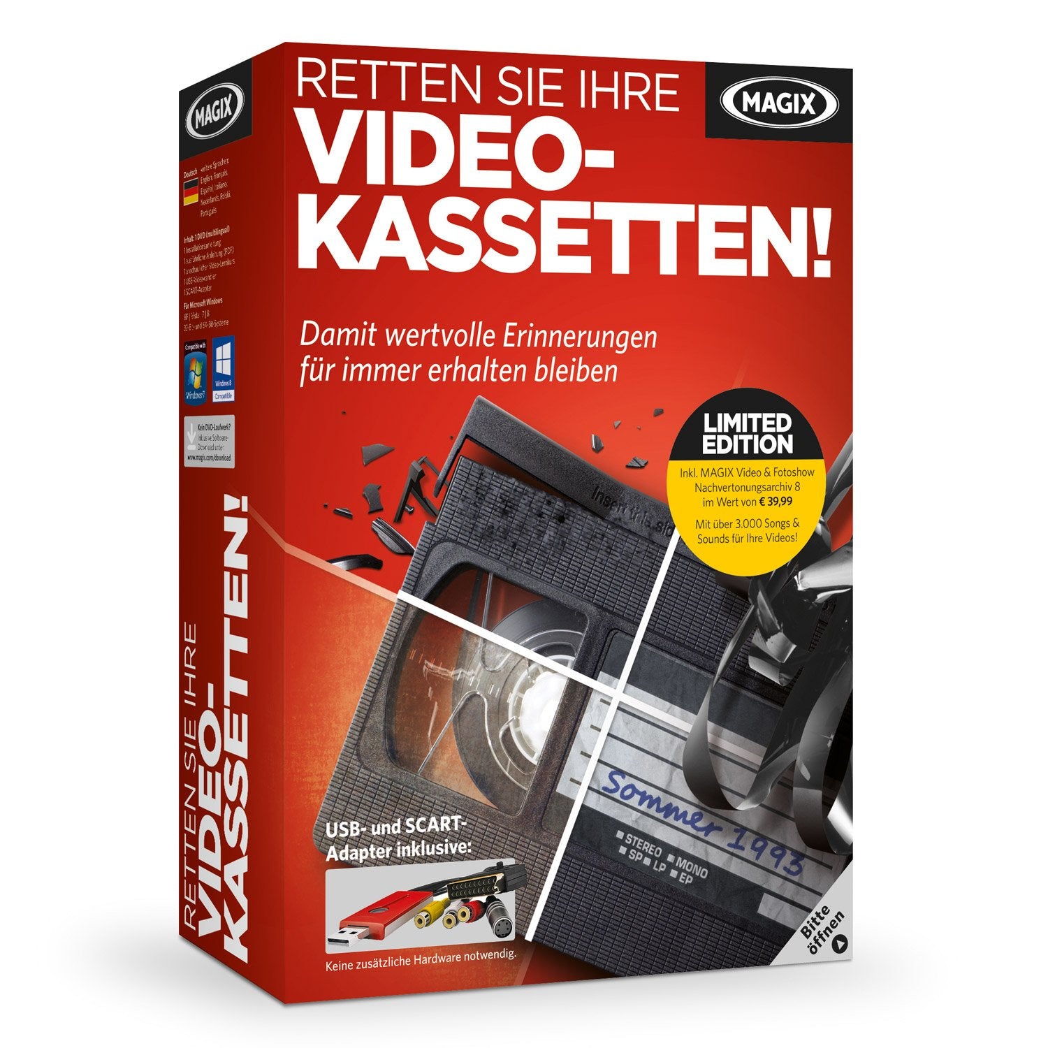 Magix Retten Sie Ihre Videokassetten 7 Limited Edition Web & Graphic Design