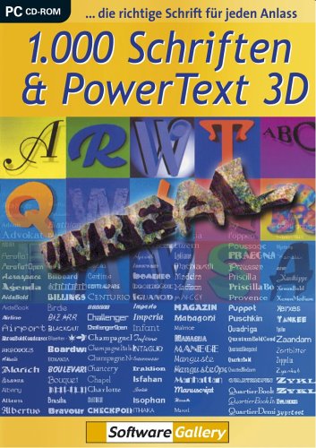 1000 Schriften inkl. Power Text 3D Other software