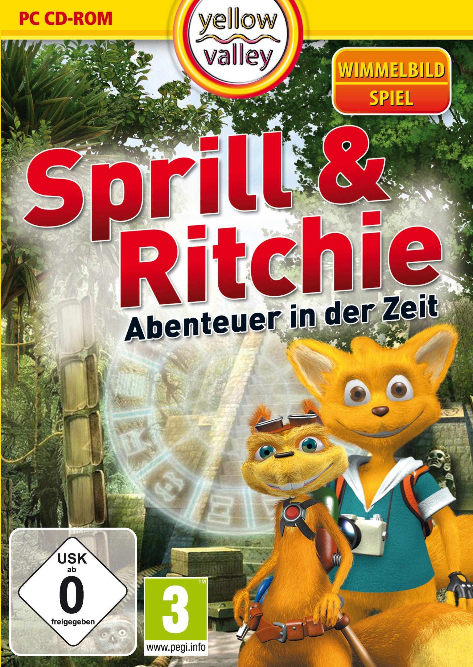 Sprill & Ritchie, CD-ROM: Abenteuer in der Zeit. Für Windows XP, Vista, 7 PC