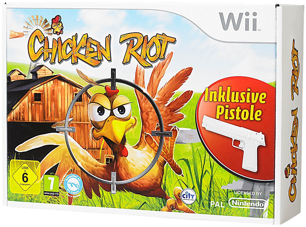 Chicken Riot - Die wilde Hühnerjagd (Bundle inkl. Pistole) Wii