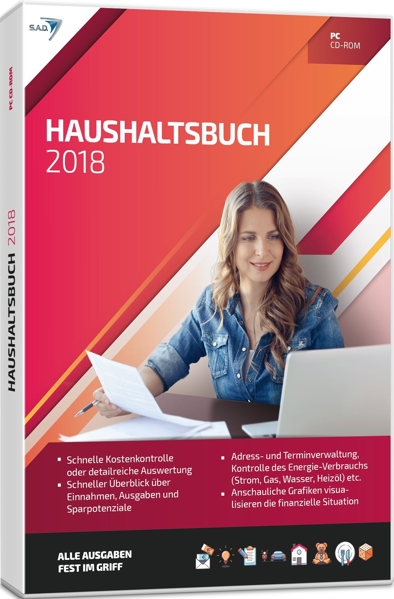 S.A.D Haushaltsbuch (2018) - Alle Kosten fest im Griff software