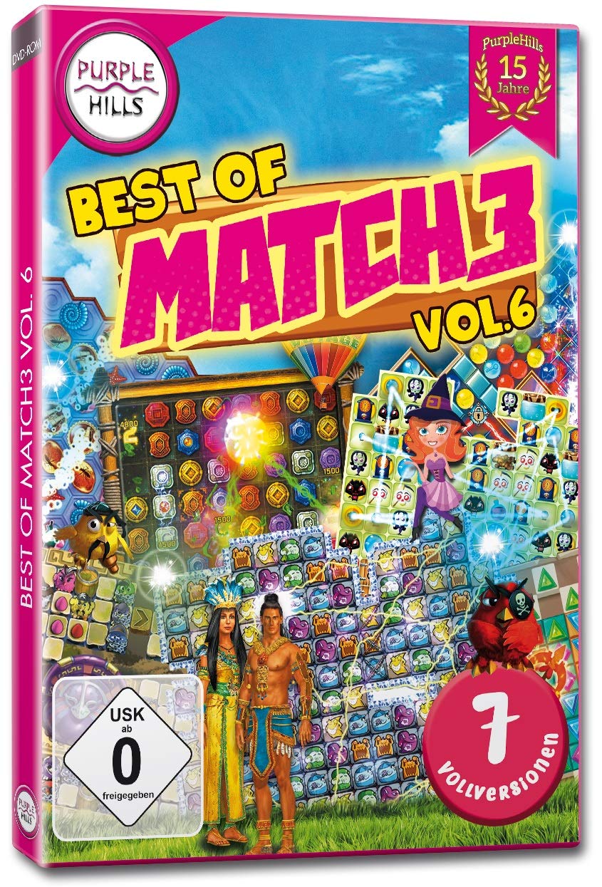 Best of Match 3.Vol.6,1 DVD-ROM: 7 Vollversionen PC