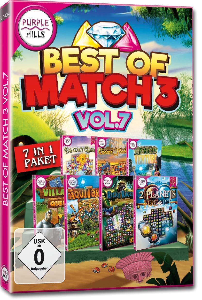 Best of Match 3.Vol.7,1 DVD-ROM: 7 in 1-Paket PC