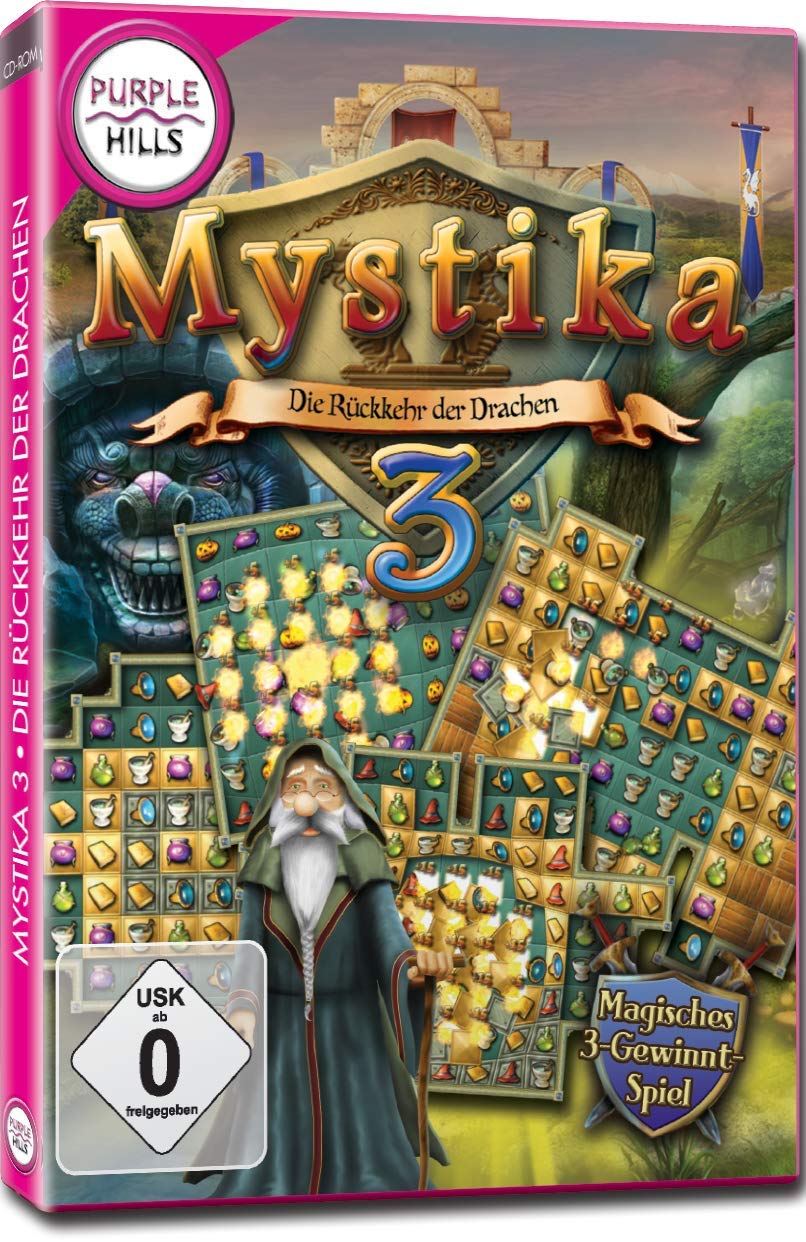 Mystika 3, Die Rückkehr des Drachen,1 DVD-ROM: Magisches 3-Gewinnt-Spiel PC