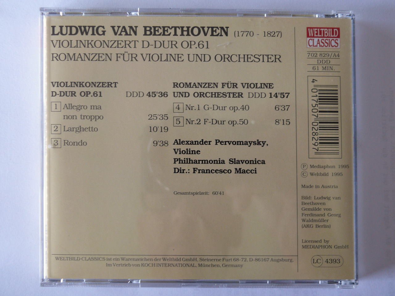 Werke für Violine U.Orchester Classical