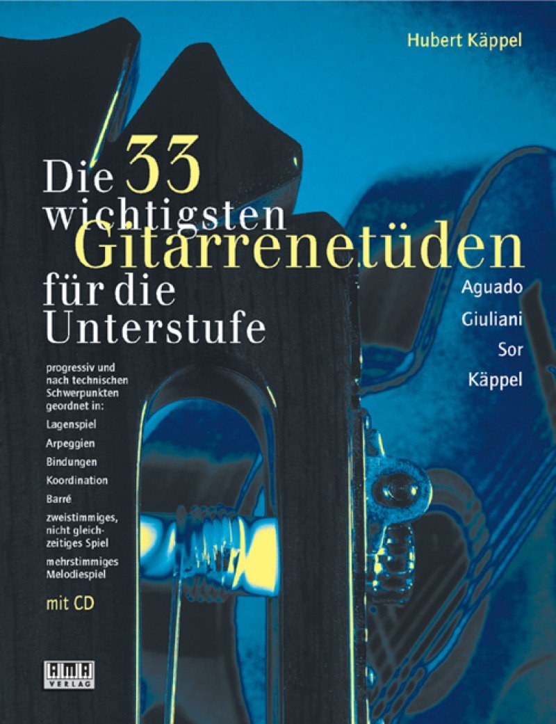 Die 33 Wichtigsten Gitarrenetueden. Gitarre Sheet Music