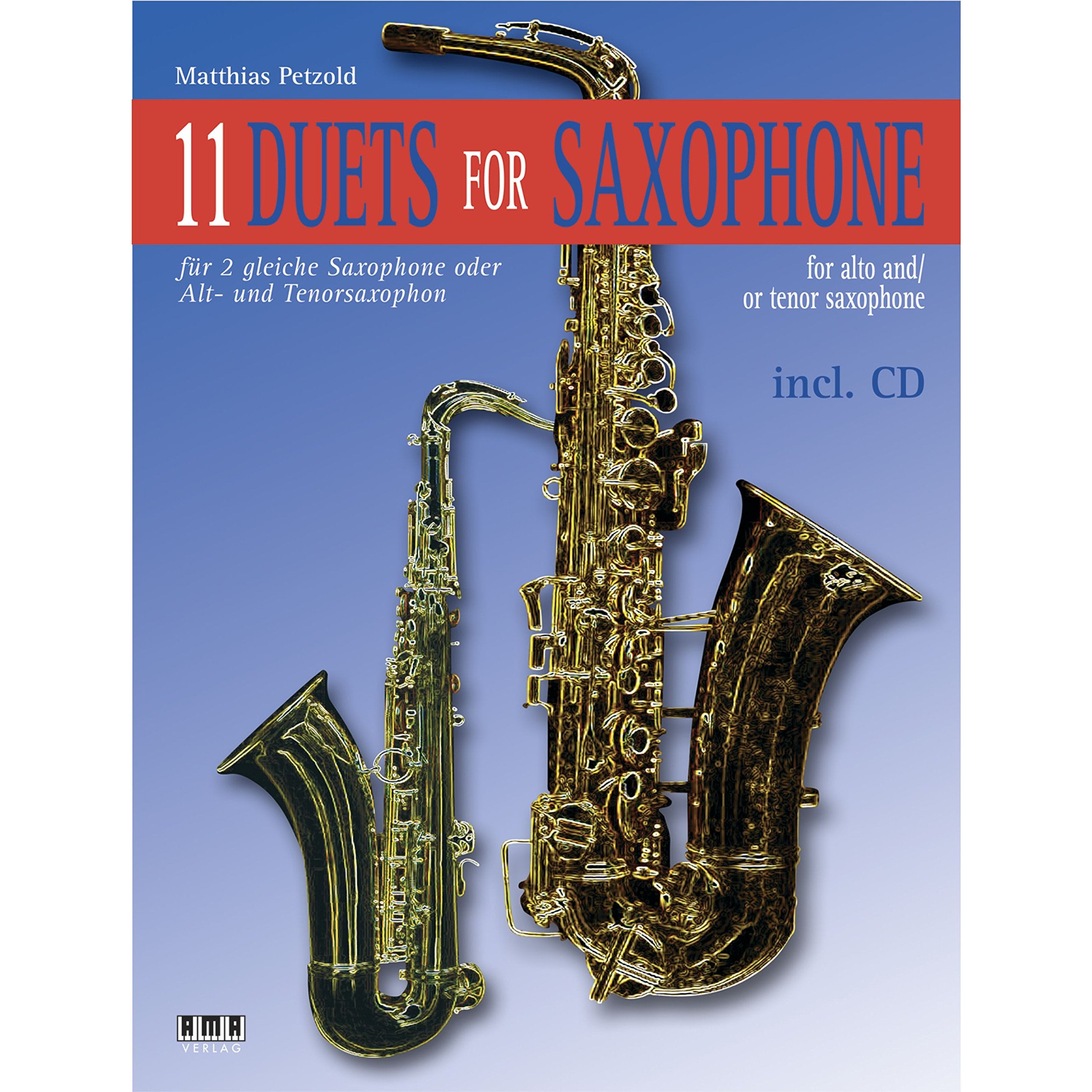 11 Duets For Saxophone - für 2 gleiche Saxophone oder Alt- und Tenorsaxophon book