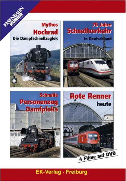 Sparpaket 7: Mythos Hochrad - Die Dampfschnellzuglok 70 Jahre Schnellverkehr in Deutschland Schnelle Personenzug-Dampfloks Rote Renner heute Movies