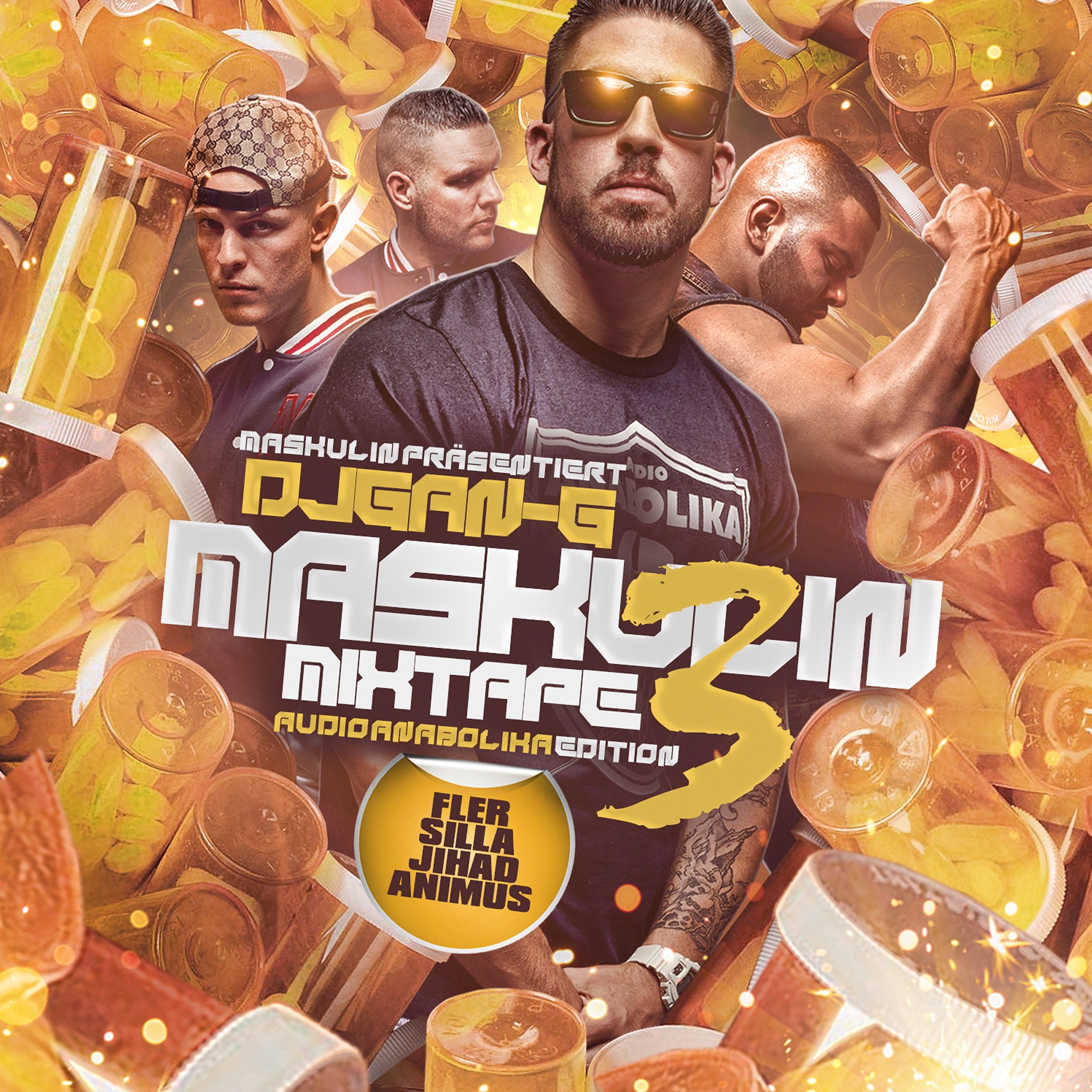 Maskulin Mixtape Vol.3 Audio Anabolika Edition (Limited Premium Fan Edition inkl. Bonus CD + T-Shirt Gr. L / exklusiv bei Amazon.de) Rap & Hip-Hop