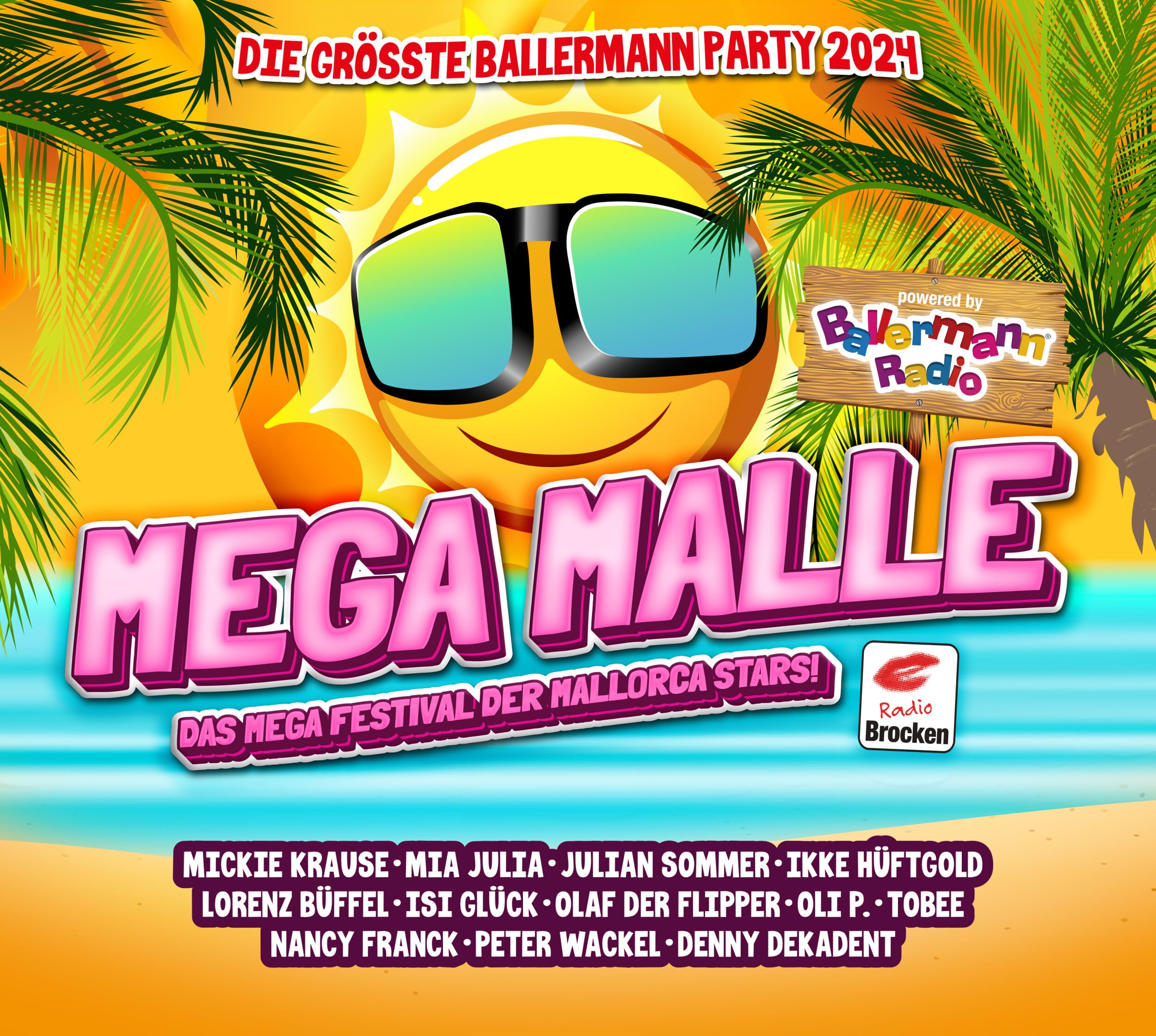 Mega Malle - die Grösste Ballermann Party 2024 German Schlager & Volksmusik