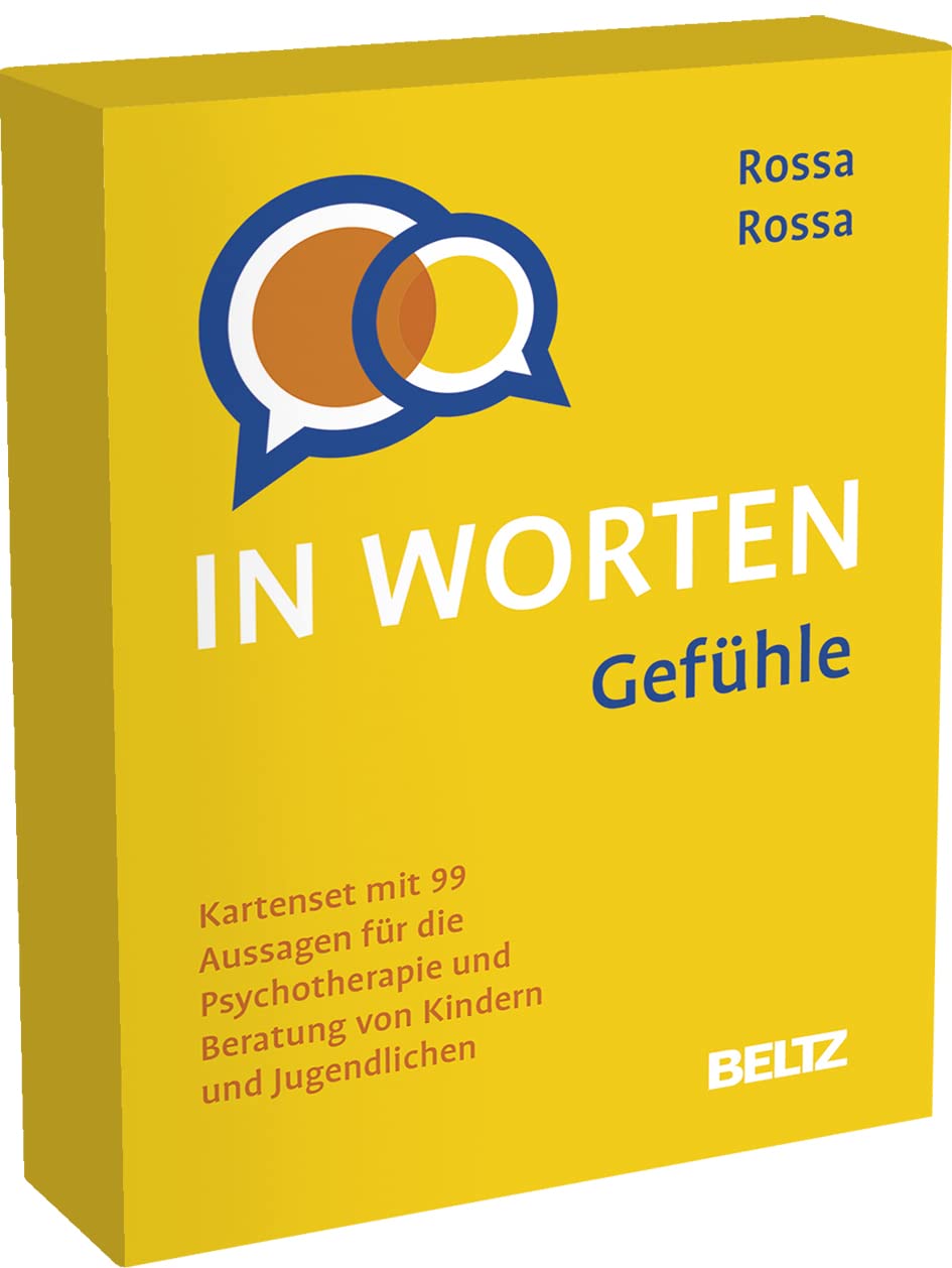 Gefühle in Worten: Kartenset mit 99 Aussagen für die Psychotherapie und Beratung von Kindern und Jugendlichen. Mit 8-seitigem Booklet im Stülpkarton, Kartenformat 5,9 x 9,2 cm. (Beltz Therapiekarten) Medicine