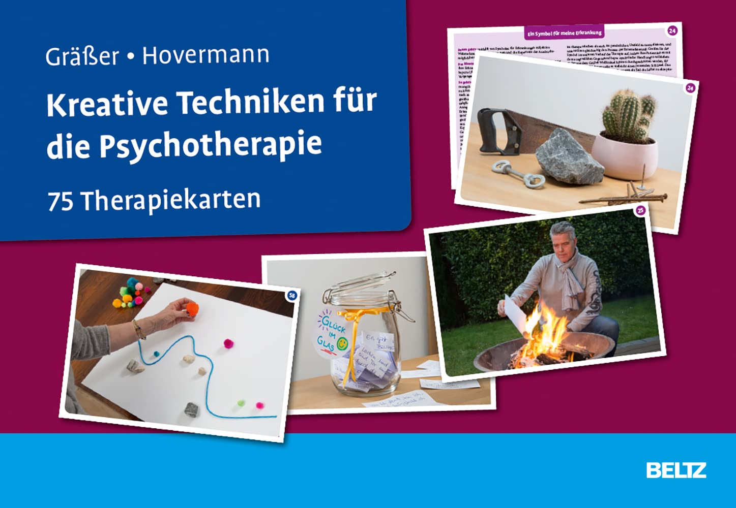 Kreative Techniken für die Psychotherapie: 75 Therapiekarten. Kartenset mit 75 Karten. Mit 32-seitigem Booklet in hochwertiger Klappkassette, Kartenformat 16,5 x 24 cm. (Beltz Therapiekarten) Medicine