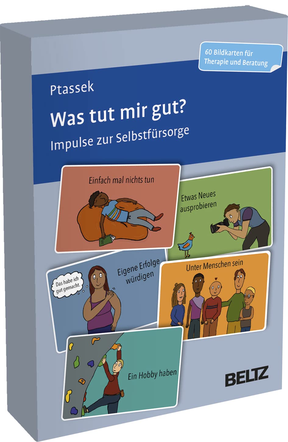 Was tut mir gut?: Impulse zur Selbstfürsorge. 60 Bildkarten für Therapie und Beratung. Mit 16-seitigem Booklet in stabiler Box, Kartenformat 9,8 x 14,3 cm. (Beltz Therapiekarten) Medicine