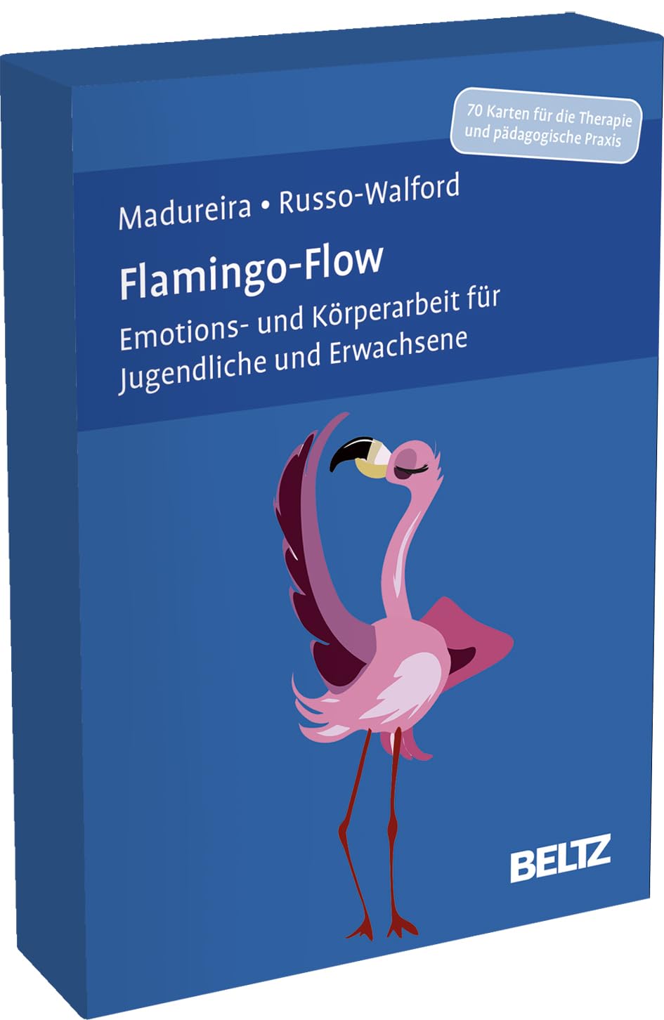 Flamingo-Flow: Emotions- und Körperarbeit für Jugendliche und Erwachsene. 70 Karten für die Therapie und pädagogische Praxis. Mit 24-seitigem Booklet in stabiler Box, Kartenformat 9,8 x 14,3 cm. Medicine
