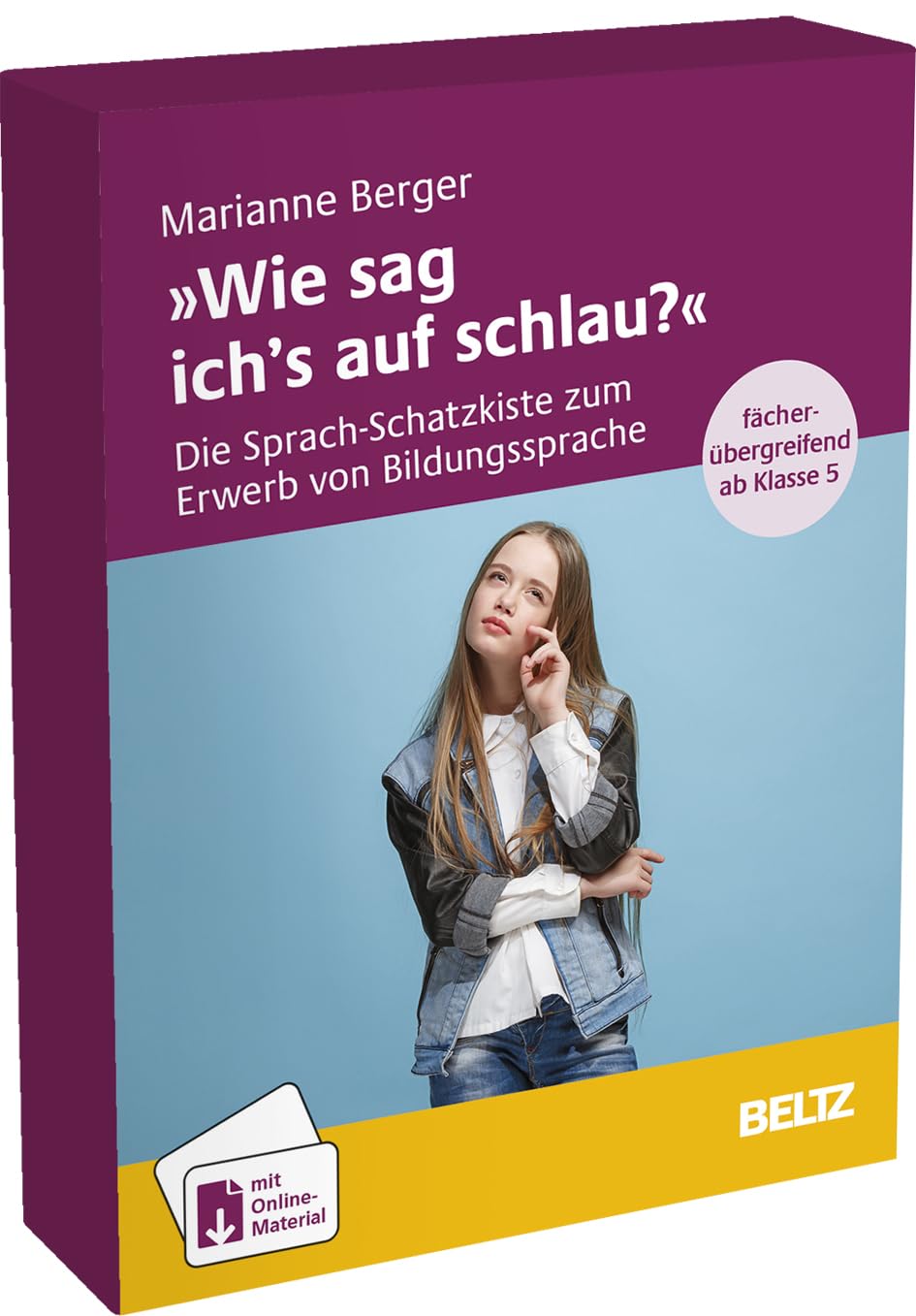 »Wie sag ich’s auf schlau?«: Die Sprach-Schatzkiste zum Erwerb von Bildungssprache. Ab Klasse 5. Mit Download-Materialien. 40 Karten,16-seitiges Booklet (Kartensets für die pädagogische Praxis) Foreign Languages ​​& Dictionaries