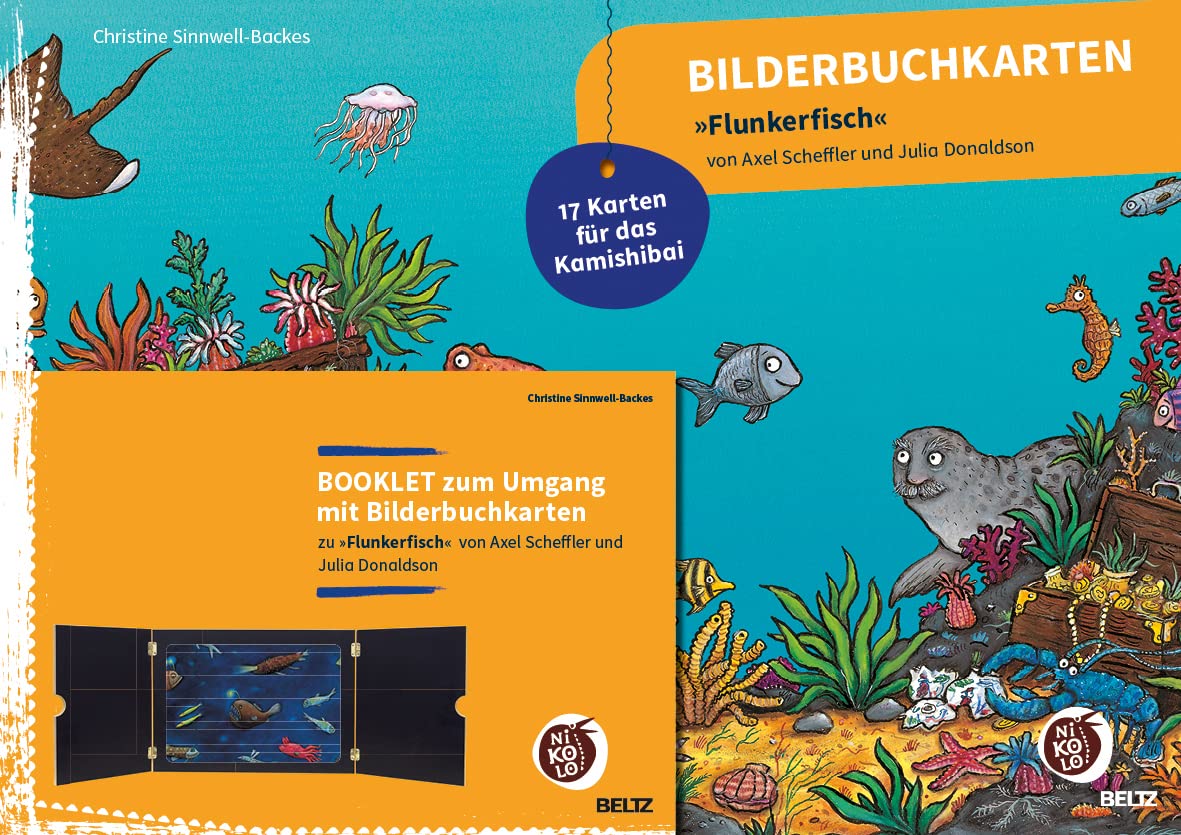 Bilderbuchkarten »Flunkerfisch« von Axel Scheffler und Julia Donaldson: 17 Karten für das Kamishibai, mit Booklet (Beltz Nikolo) Lifestyle