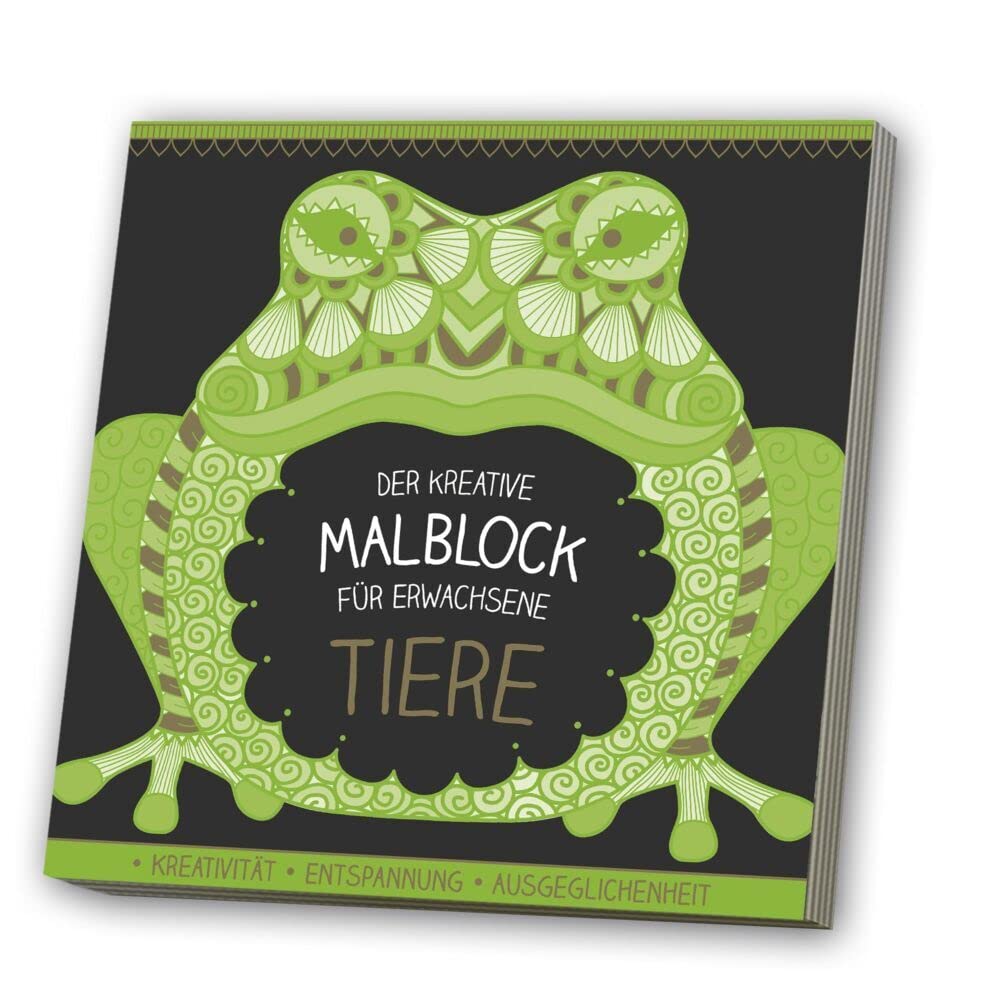 Malblock für Erwachsene mit CD - Tiere 2 Lifestyle
