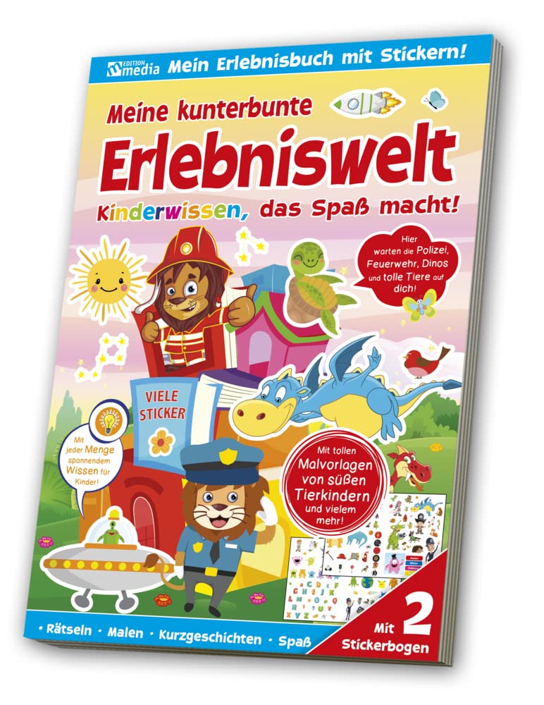 Sticker-Übungsbuch - Feuerwehr, Polizei, Dinos Non-fiction