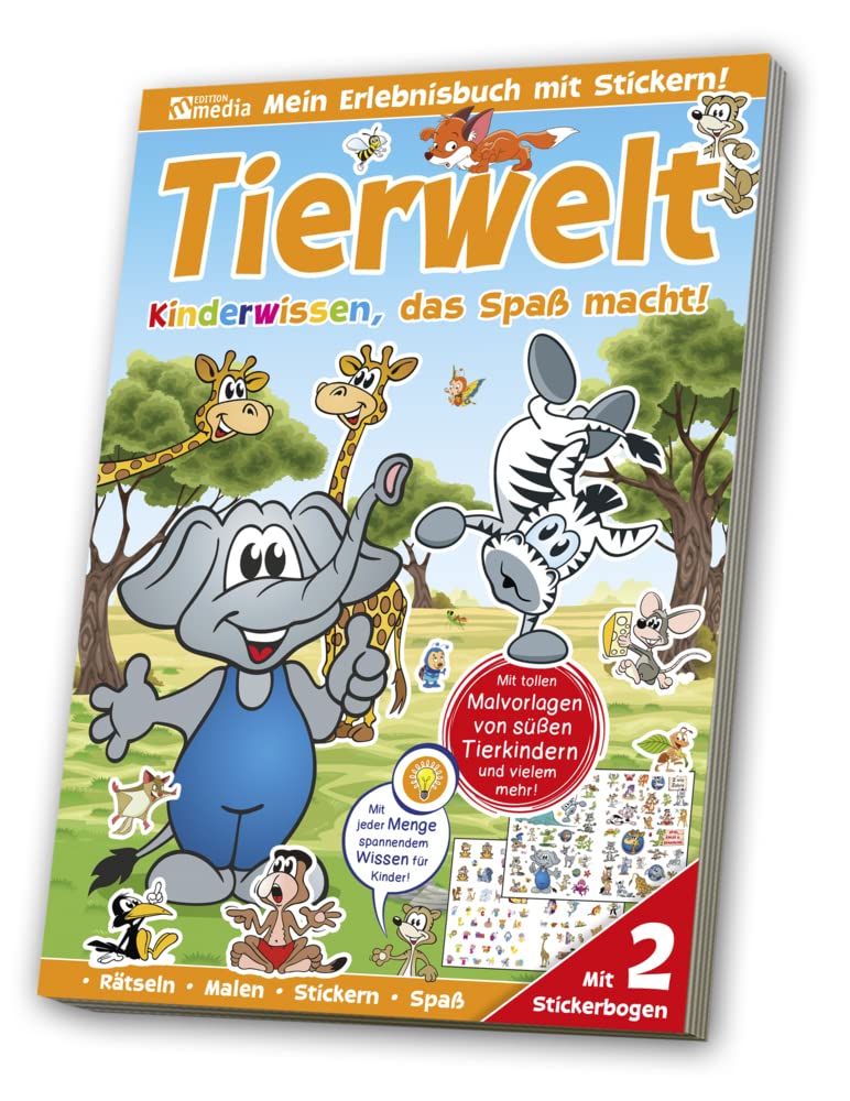 Sticker-Übungsbuch - Tierwelt Lernspaß Tiptoi & Games