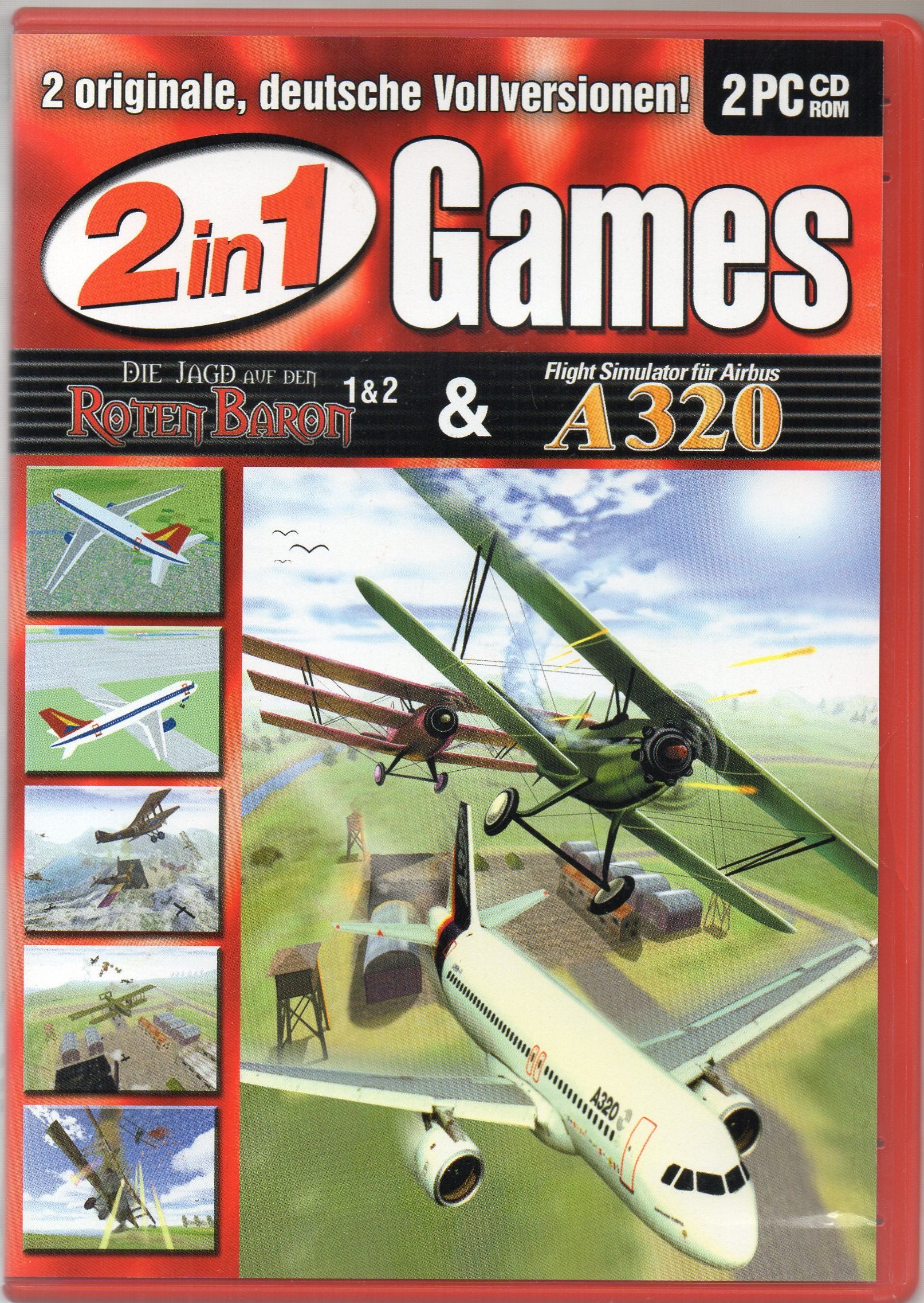 2 in 1 Games - Jagd a. d. Roten Baron 1&2 + A320 PC