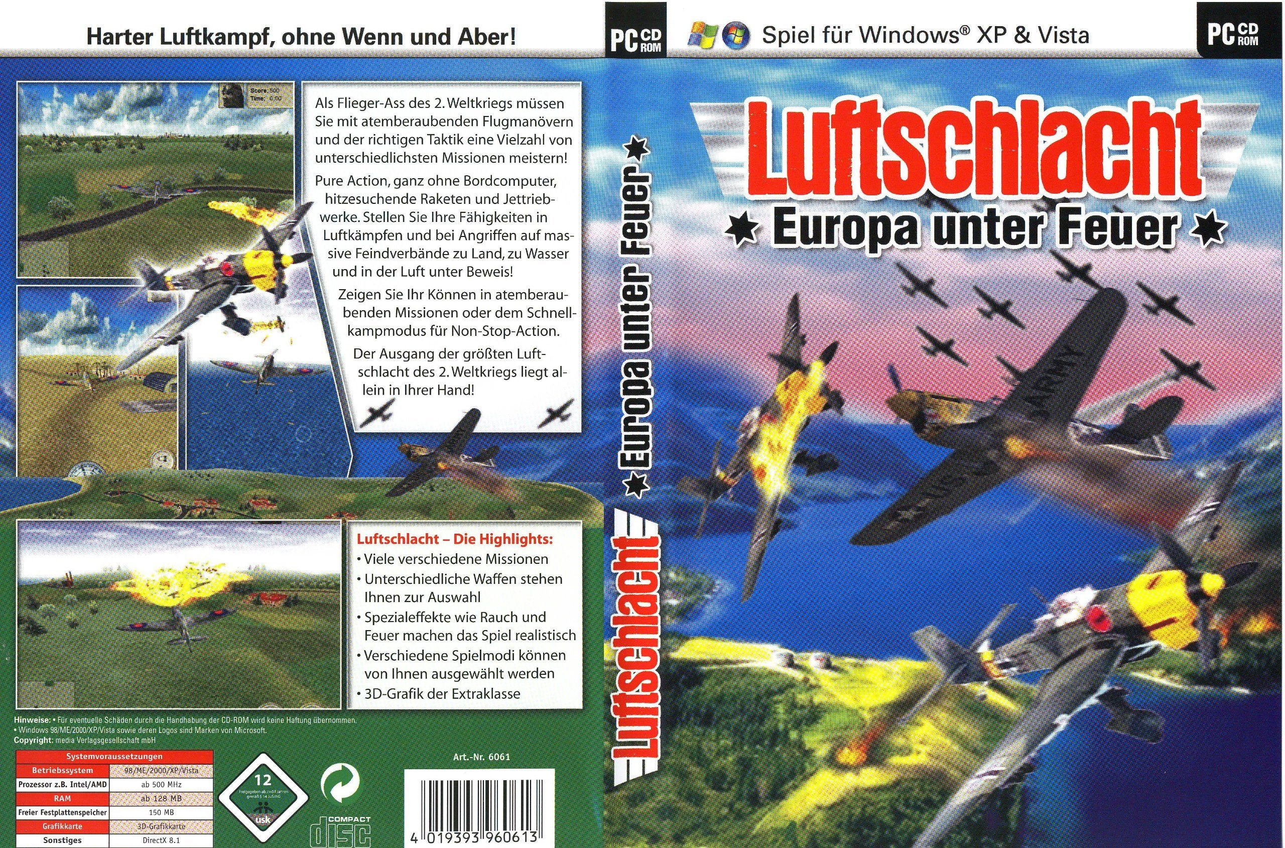 Luftschlacht, CD-ROM: Europa unter Feuer PC