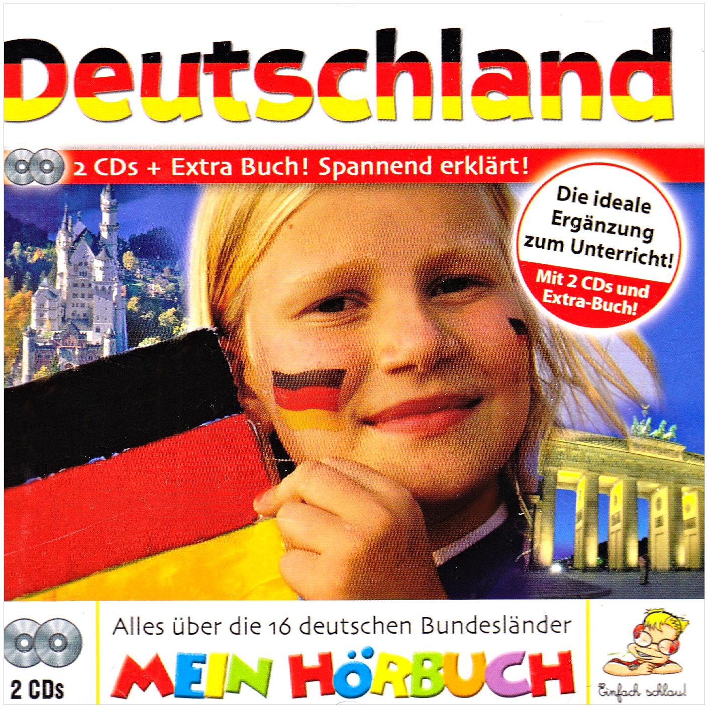 Deutschland, 2 Audio-CDs: Mein Hörbuch. Alles über die 16 deutschen Bundesländer Non-fiction