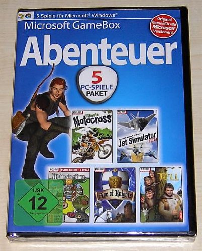 Microsoft GameBox 5 Abenteuer auf DVD-ROM Games